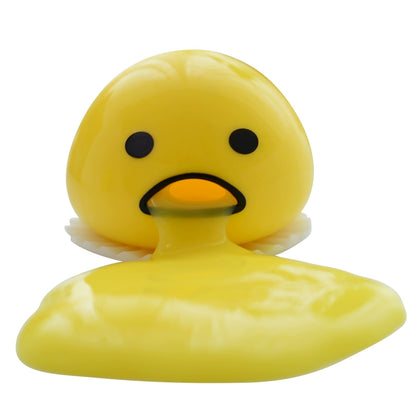 Tiktok Lazy Eggs Toy Will Vomit Gudetama Vomiting Yolk Brother Custard Bun Squeezing Toy Nausea Egg Anime Peripheral